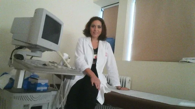 Clinical examination equipment at Dr. Maria Alexiou's practice