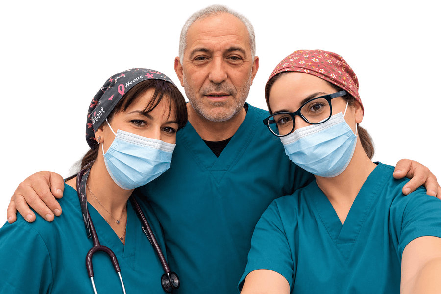 Dr. Maria Alexiou with her medical team